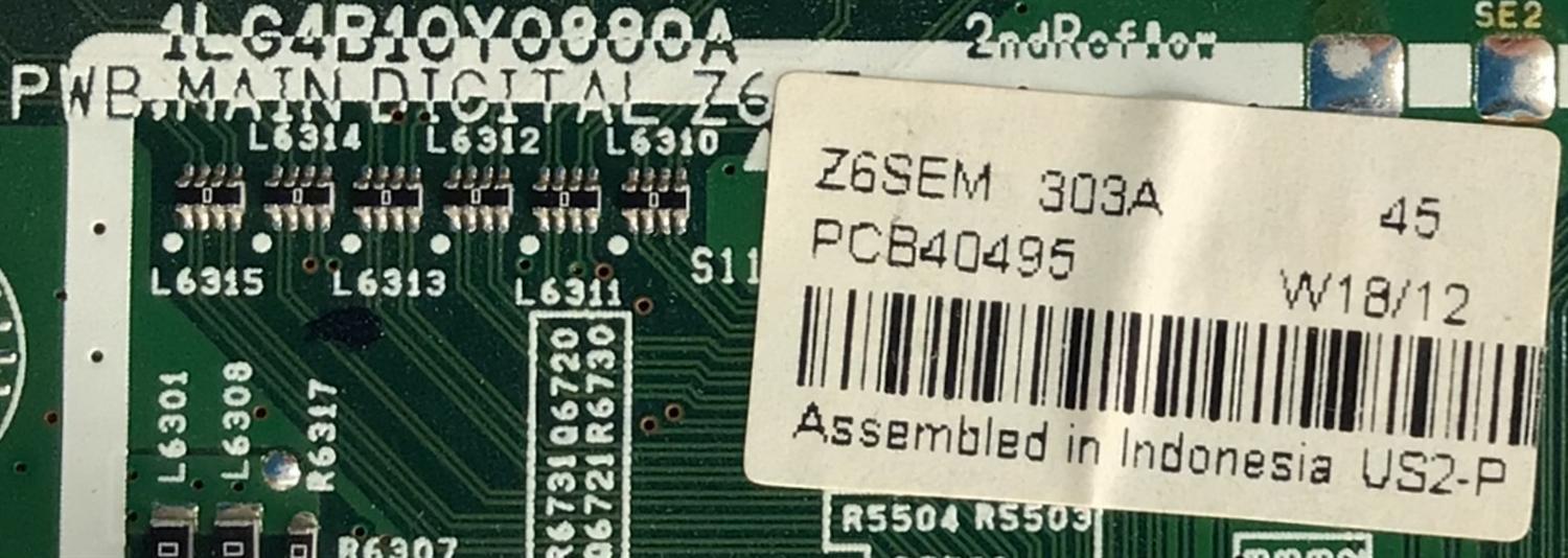 MAIN / SANYO 1LG4B10Y0880A Z6SEM / 1LG4B10Y0880A / Z6SEM / MODELO FVM3982 P39842-01	 - Imagen 2